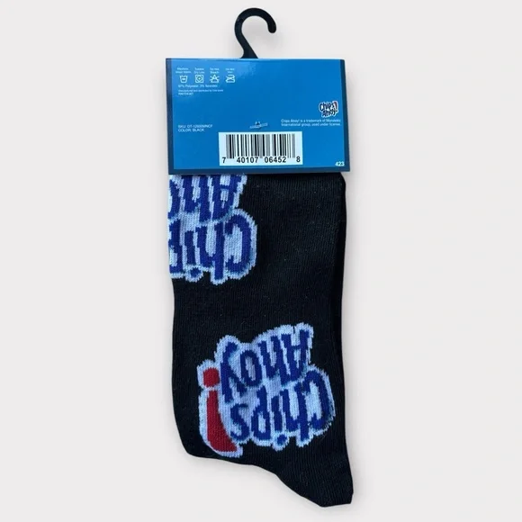 Men's Chip’s Ahoy Black Socks Fun Socks - Picture 2 of 5